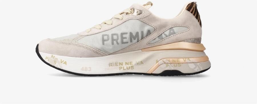 PREMIATA Lage Sneakers Dames Moerun-d Suède Beige - Foto 14