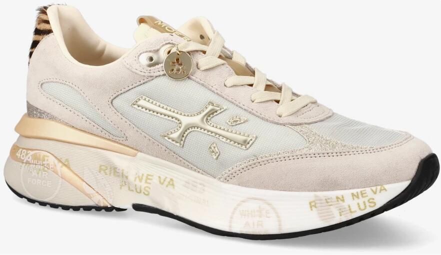 PREMIATA Lage Sneakers Dames Moerun-d Suède Beige - Foto 11