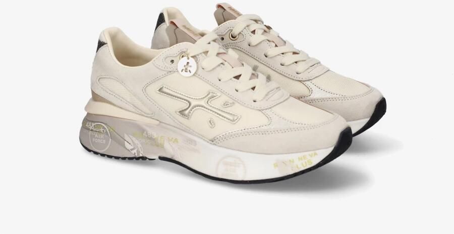 PREMIATA Lage Sneakers Dames Moerund Suède Beige - Foto 6