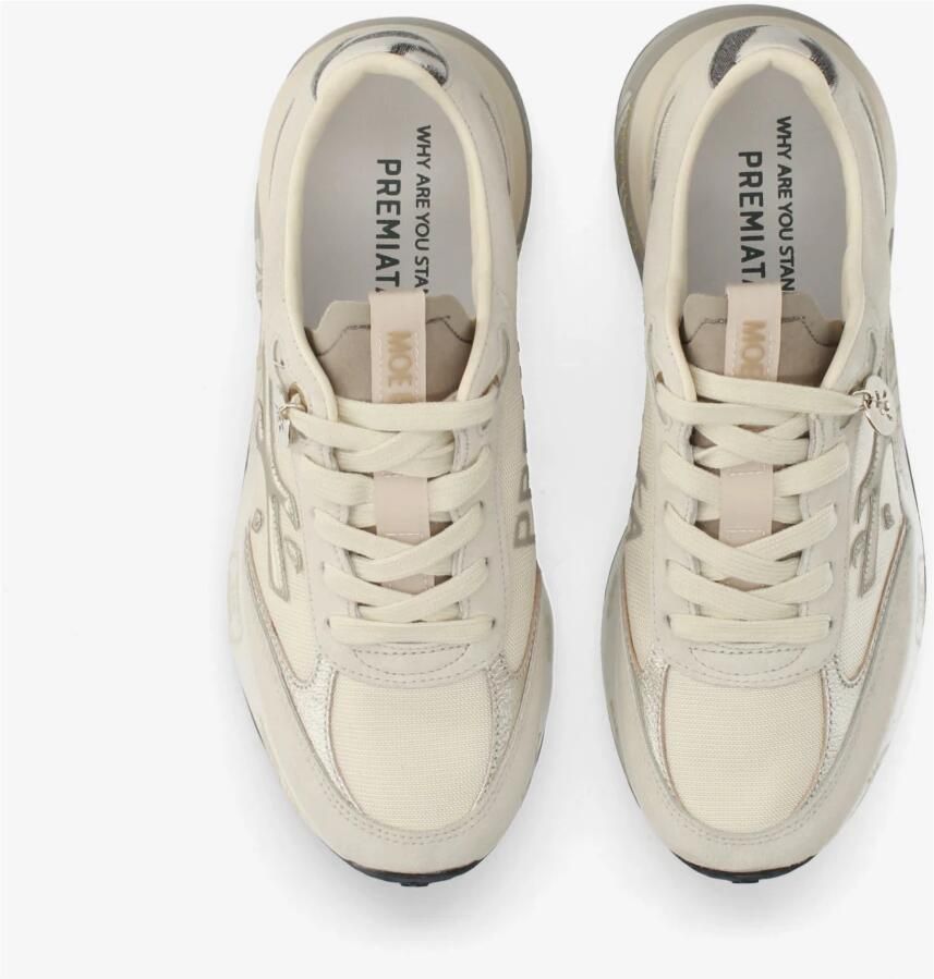 PREMIATA Lage Sneakers Dames Moerund Suède Beige - Foto 7