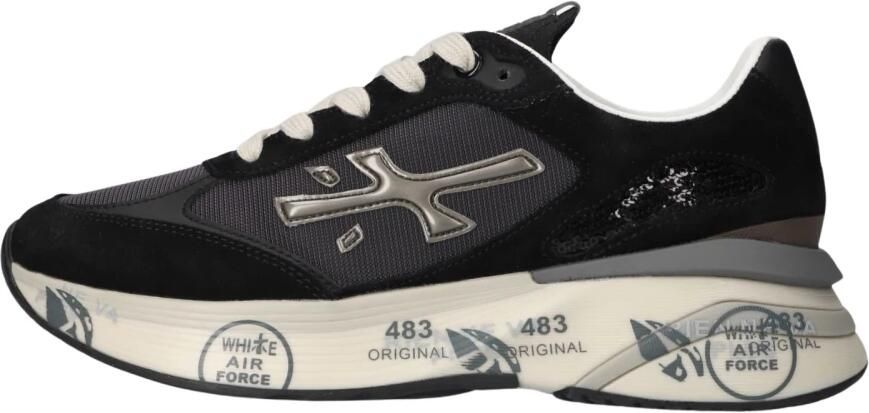 PREMIATA Lage Sneakers Dames Moerund Maat: 41 Materiaal: Textiel Kleur: Zwart - Foto 2