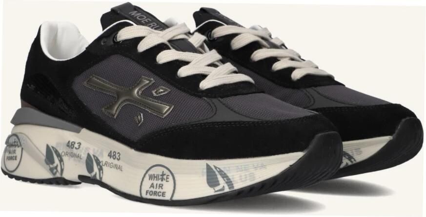 PREMIATA Lage Sneakers Dames Moerund Maat: 41 Materiaal: Textiel Kleur: Zwart - Foto 3