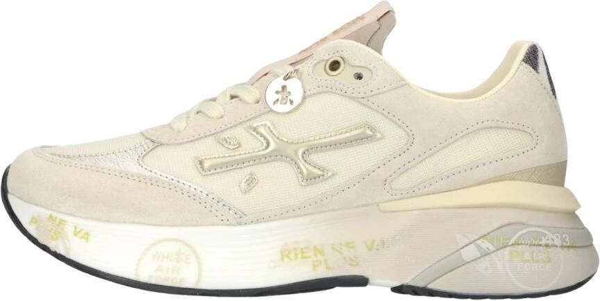 PREMIATA Lage Sneakers Dames Moerund Suède Beige - Foto 10