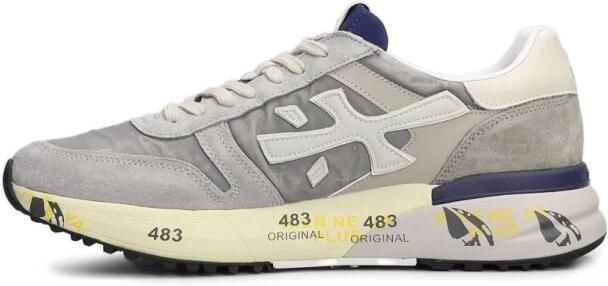Premiata Mick Sneakers Suède Heren Lichtgrijs - Foto 2