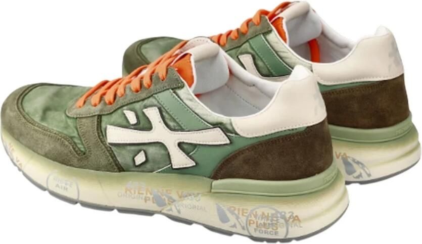 Premiata Groene Sneakers met Suède Leren Rand - Foto 2