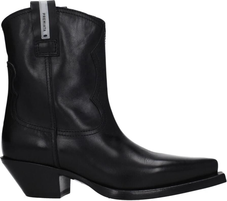 Premiata Zwarte Leren Enkellaarzen - Foto 2