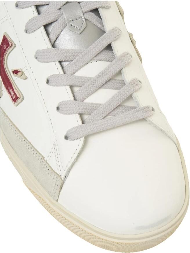 Premiata Rode Leren Sneakers Stijlvol Model