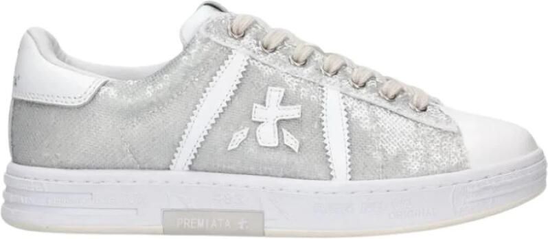 Premiata Tijdloze Unisex Paillet Sneakers Gray Dames - Foto 4