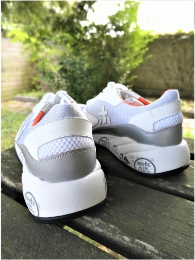 Premiata Scarlett Mixed Leather Lace-up Sneakers - Foto 4