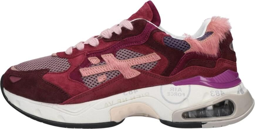 Premiata Sharky-d Sneakers Suède Dames Rood - Foto 3