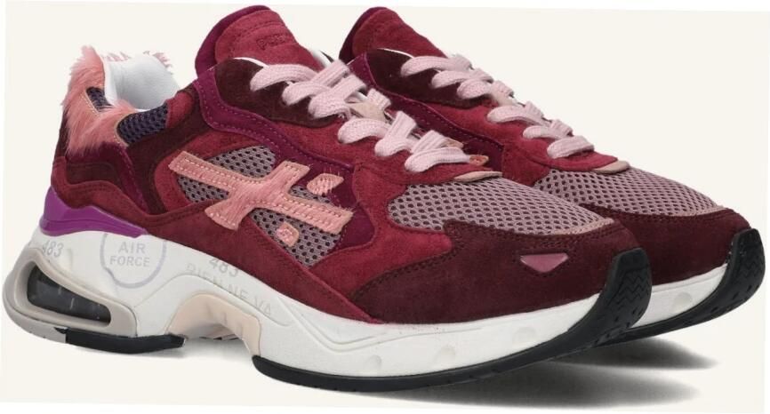 Premiata Sharky-d Sneakers Suède Dames Rood - Foto 2