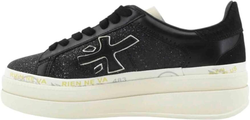 Premiata Glitter Platform Sneakers Zwart Aw25