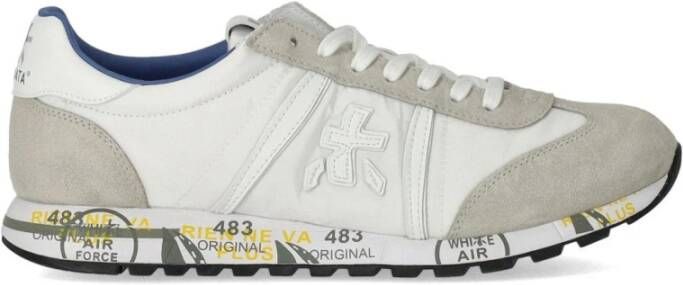 Premiata Sneaker van suède en stof met logo - Foto 2