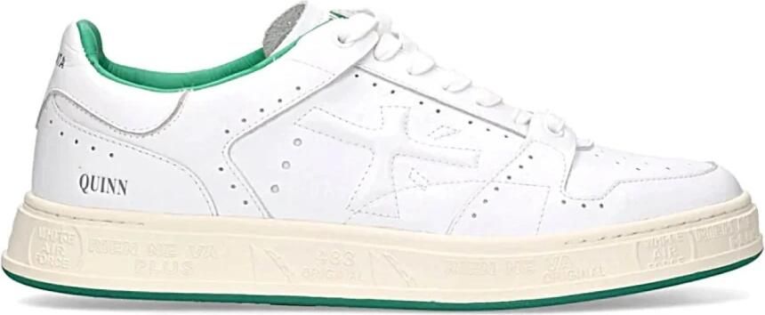 Premiata Witte Leren Sneakers Ss23 White Heren