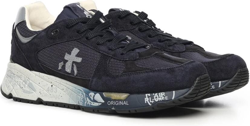 Premiata Blauwe Sneakers met Ergonomische Zool Blue Heren - Foto 2