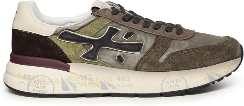 PREMIATA Lage Sneakers Heren Mick Maat: 47 Materiaal: Suède Kleur: Groen - Foto 6