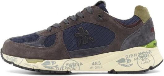 Premiata Bruin Blauwe Sneakers Stijlvol en Comfortabel Brown Heren - Foto 2