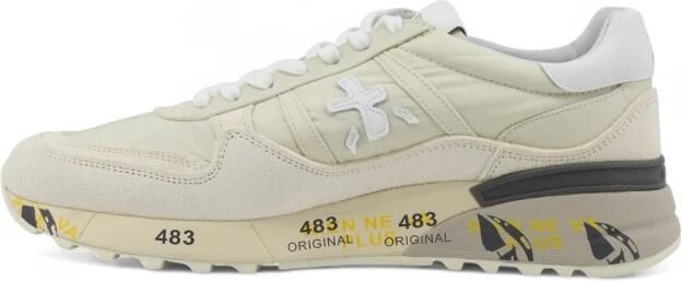 Premiata Hoogwaardige leren sneakers in ivoor Multicolor Heren - Foto 3