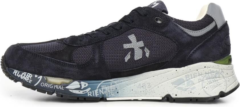 Premiata Blauwe Sneakers met Ergonomische Zool Blue Heren - Foto 4