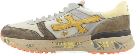 PREMIATA Lage Sneakers Heren Mick Maat: 43 Materiaal: Leer Kleur: Geel - Foto 6