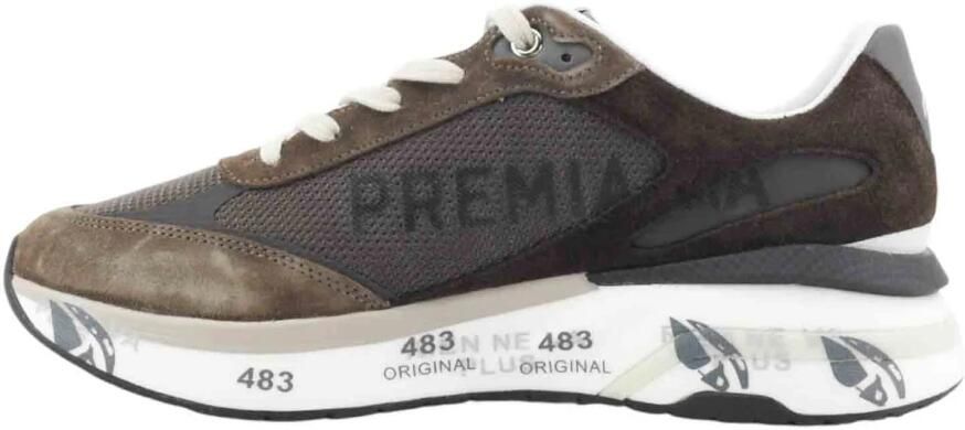 PREMIATA Lage Sneakers Heren Moerun Maat: 44 Materiaal: Suède Kleur: Bruin - Foto 6