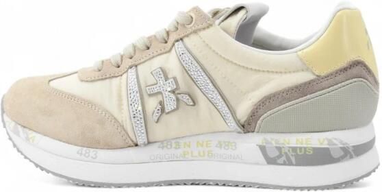 PREMIATA Lage Sneakers Dames Conny Maat: 40 Materiaal: Textiel Kleur: Creme - Foto 6