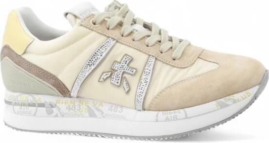 PREMIATA Lage Sneakers Dames Conny Textiel Creme - Foto 8