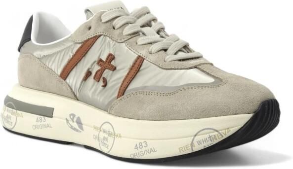 Premiata Elegante en Comfortabele Leren Sneakers Beige Dames - Foto 3