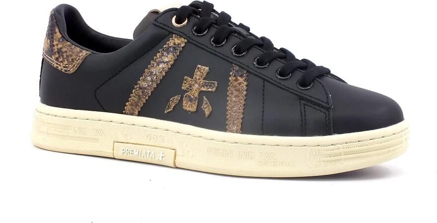 Premiata Zwarte Sneakers Stijlvol en Bekroond Black Dames