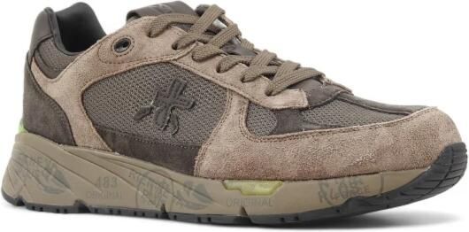 Premiata Vintage Stijl Sneakers met Vet Mase Schrift Brown Heren - Foto 5