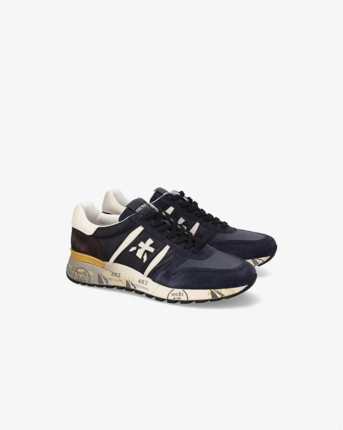 Premiata Blauwe Lage Top Sneakers Stijlvol Comfort - Foto 2