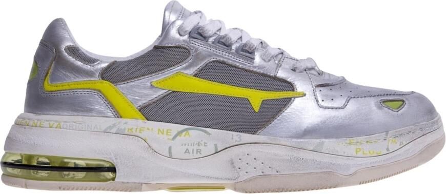Premiata Mased Sneakers Grijze Leren Damesschoenen Gray Dames