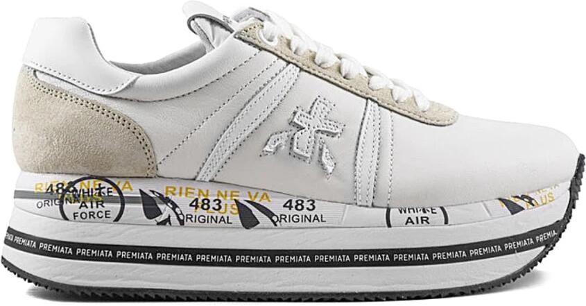 Premiata Beth Sneakers van Suède en Stof Multicolor Dames