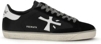 Premiata Steven Lace-Up Leather Sneakers