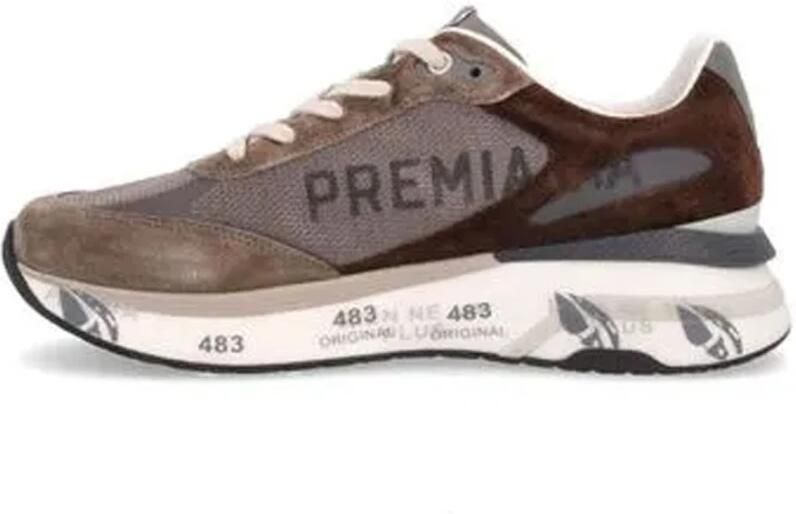 PREMIATA Lage Sneakers Heren Moerun Maat: 44 Materiaal: Suède Kleur: Bruin - Foto 5