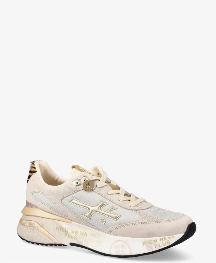 PREMIATA Lage Sneakers Dames Moerun-d Suède Beige - Foto 9