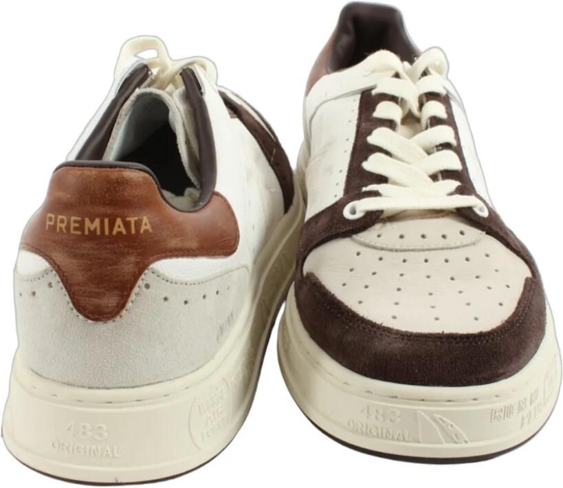 Premiata Leren sneakers met suède details Multicolor Heren - Foto 3
