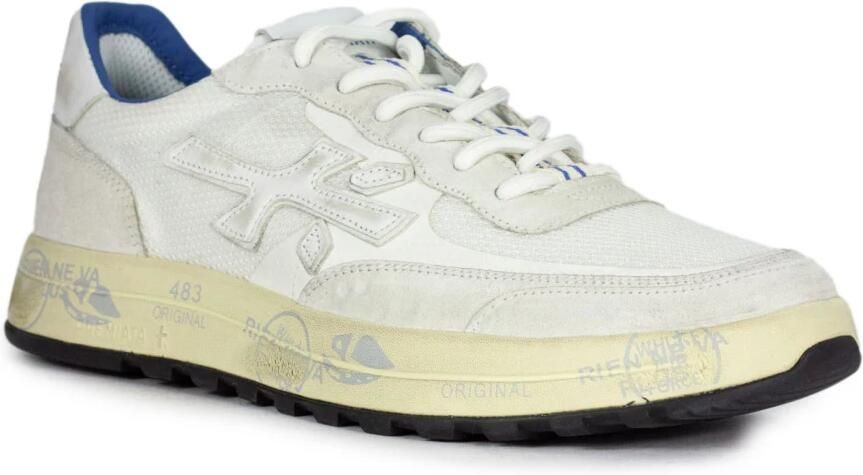 Premiata Witte Mesh en Suède Sneakers