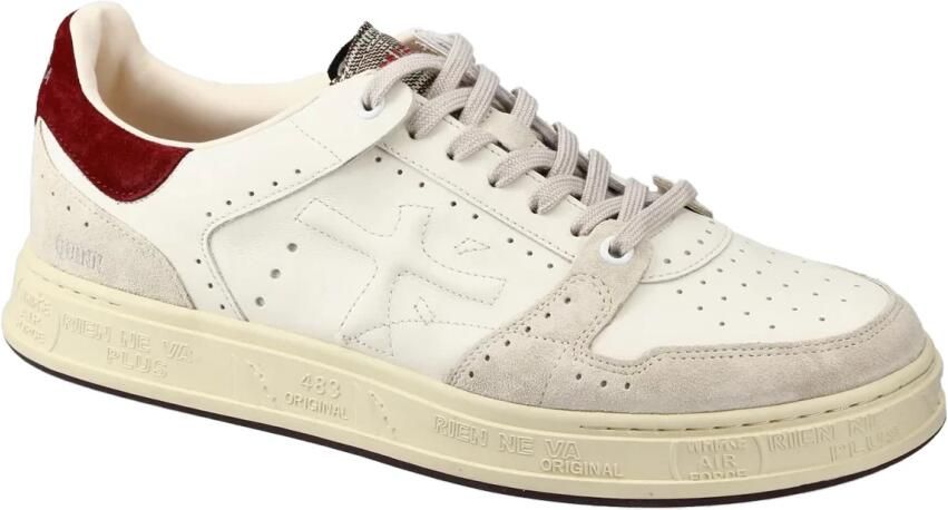 Premiata Witte Sneakers met Geitenleren Voering