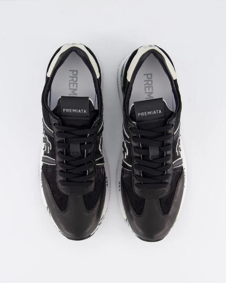 Premiata Kwaliteitslederen sneakers met glamoureuze details Black Dames - Foto 4