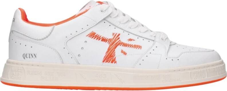 Premiata Oranje Sneakers Regular Fit Geschikt voor alle temperaturen 100% leer Orange Heren