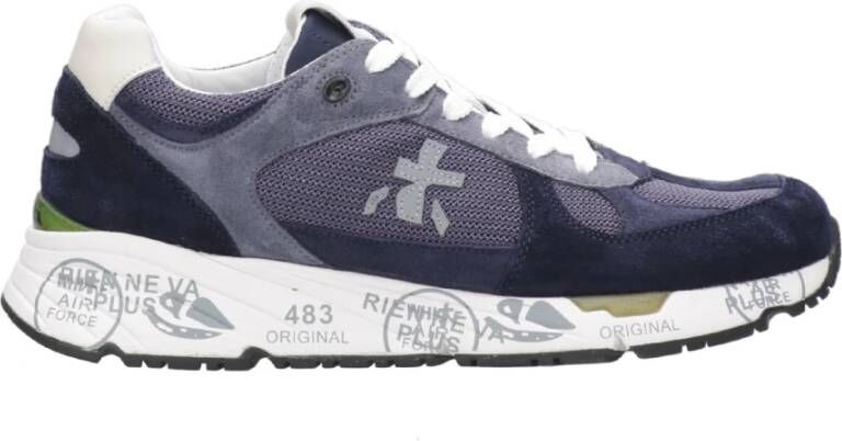 Premiata Retro Blauwe Sneakers Blue Heren