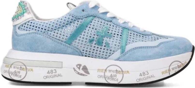 Premiata Retro Sneakers Blue Dames