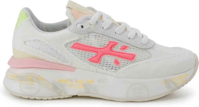 Premiata Roze Platte Schoenen Moe Run Multicolor Dames