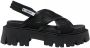 Premiata Sandalen met mesh bandje Zwart - Thumbnail 1