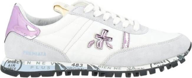 Premiata Seand Sneaker Wit en Lila White Dames