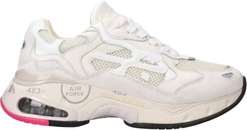 Premiata Leer.37 Sneakers Stijlvol en Duurzaam White