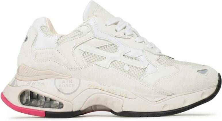 Premiata Leer.37 Sneakers Stijlvol en Duurzaam White