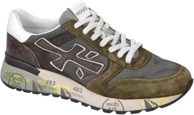 PREMIATA Lage Sneakers Heren Mick Maat: 43 Materiaal: Suède Kleur: Groen - Foto 3