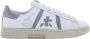 Premiata Tijdloze leren sneakers met iconische details White Dames - Thumbnail 7